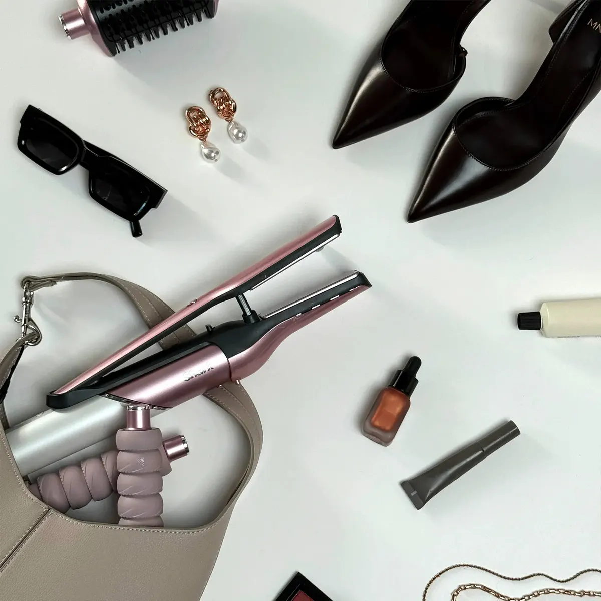 Shark Beauty Glam Hot Tool Air Drying & Styling System - Soft Pink, view 2