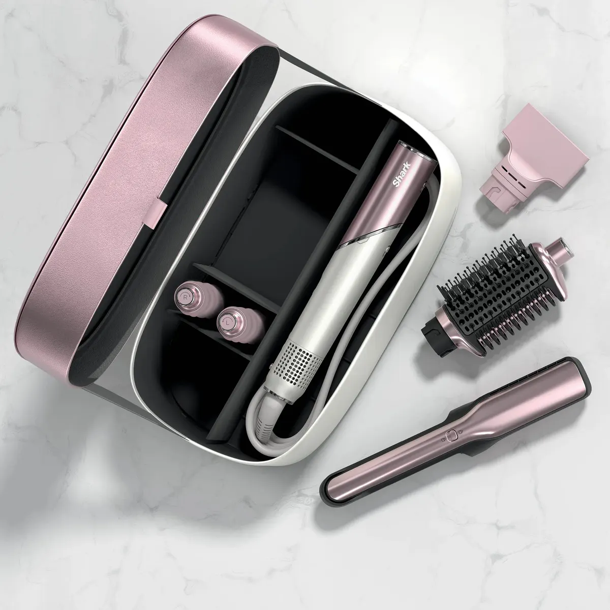 Shark Beauty Glam Hot Tool Air Drying & Styling System - Soft Pink, view 3