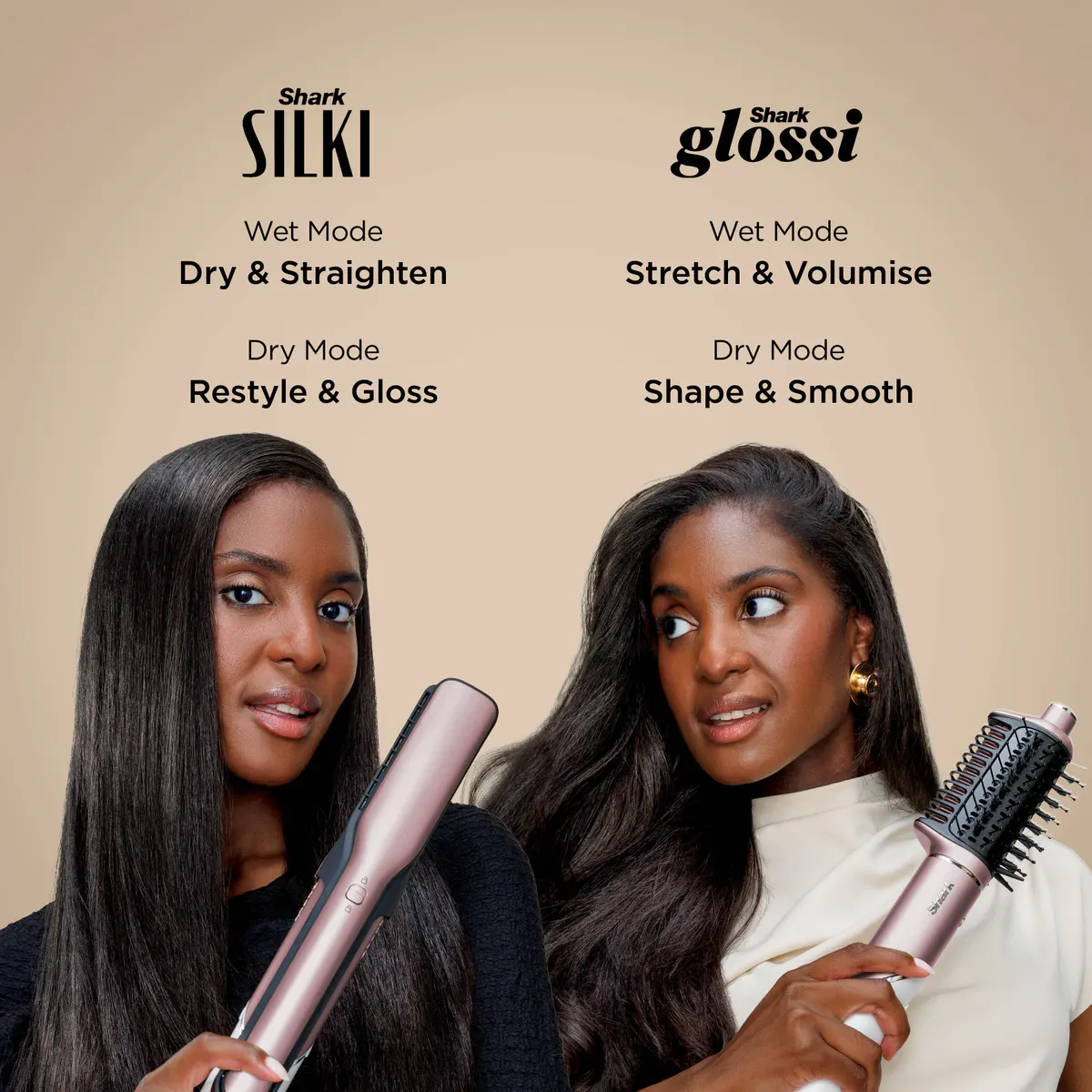 Shark Beauty Glam Hot Tool Air Drying & Styling System - Soft Pink, view 8