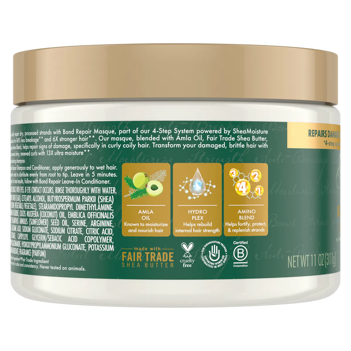 Shea Moisture Bond Repair Masque 311g, view 5
