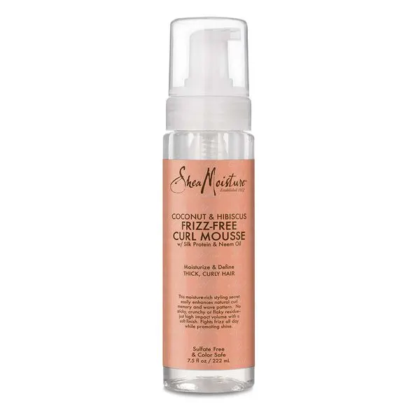 Shea Moisture Coconut & Hibiscus Frizz Free Curl Mousse 222ml