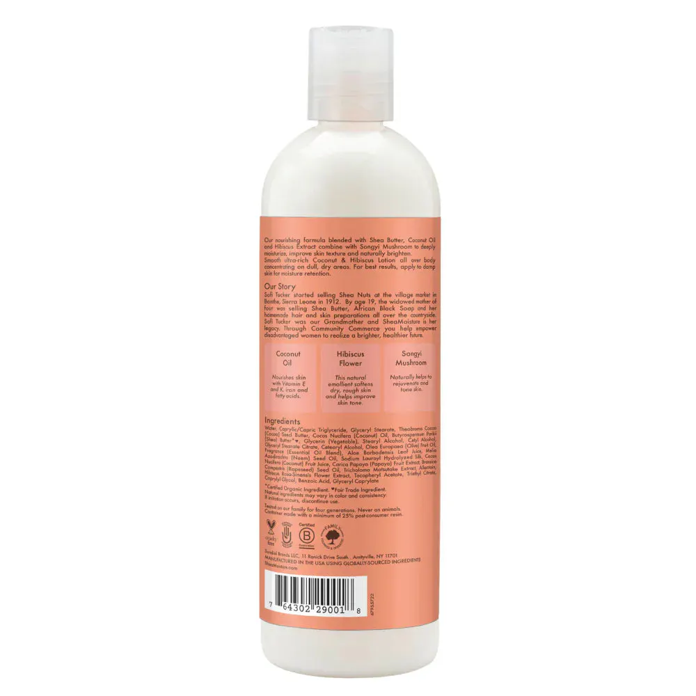Shea Moisture Coconut & Hibiscus Illuminating Body Lotion 384ml, view 2