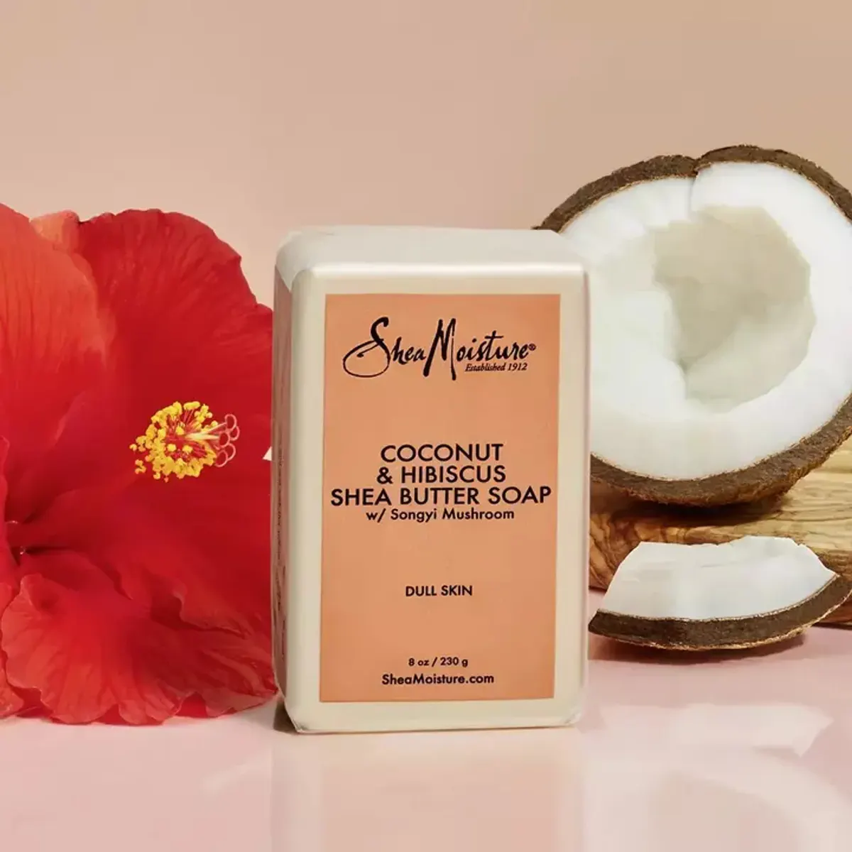 Shea Moisture Coconut & Hibiscus Shea Butter Bar Soap 227g, view 2