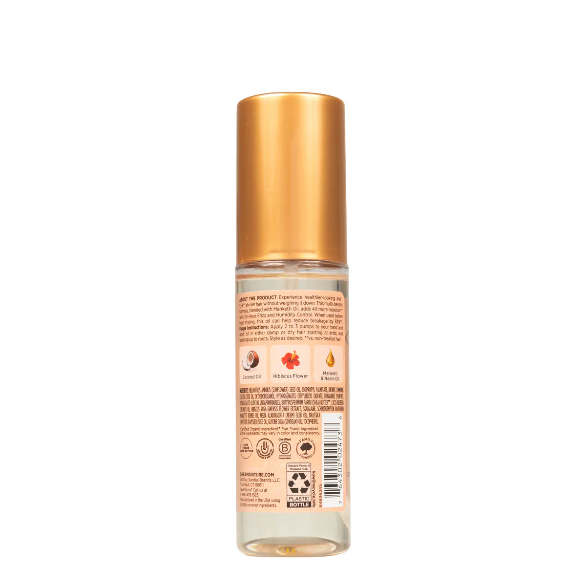Shea Moisture Coconut & Hibiscus Smooth & Shine Oil 97ml, view 2