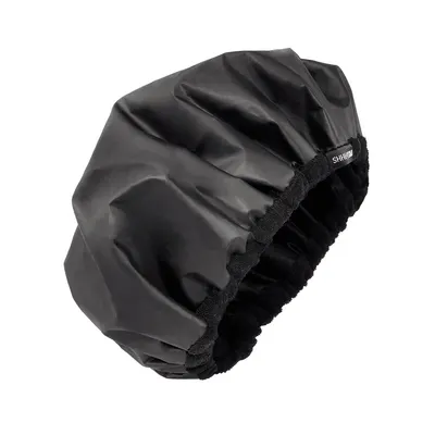 Shhh Silk Black Silk Lined Shower Cap