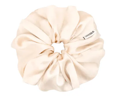 Shhh Silk Oversized Nude Silk Scrunchie