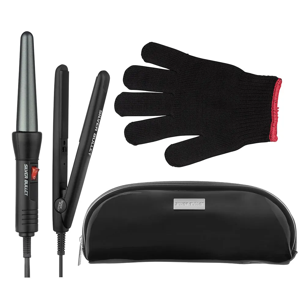 Silver Bullet Style on the Run - Mini Straightener & Conical, view 3