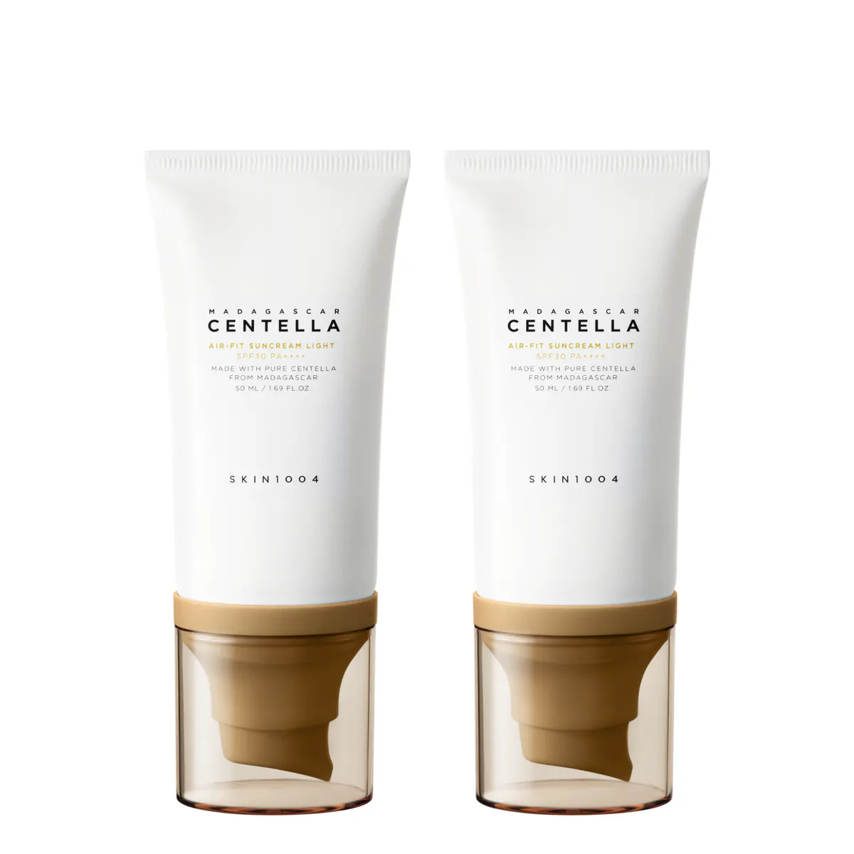 SKIN1004 Madagascar Centella Air-Fit Suncream Light 50ml Duo Bundle