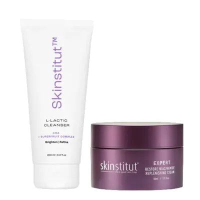 Skinstitut L-Lactic Cleanser and Expert Restore Cream Bundle