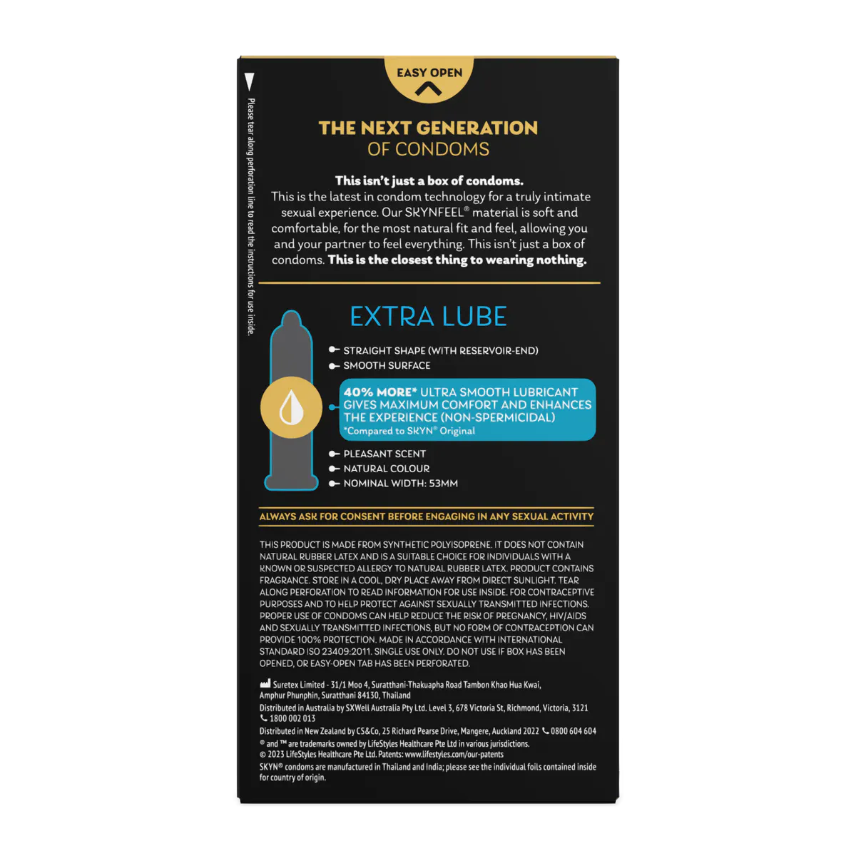 SKYN Extra Lubricated Condoms - 10 Pack, view 4