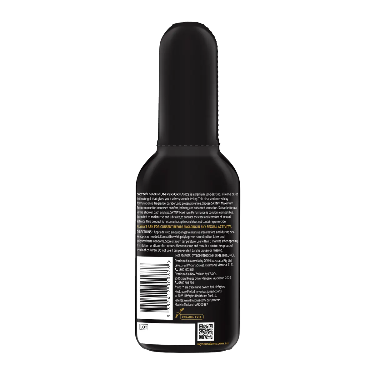 SKYN Maximum Performance Lube 80ml, view 3