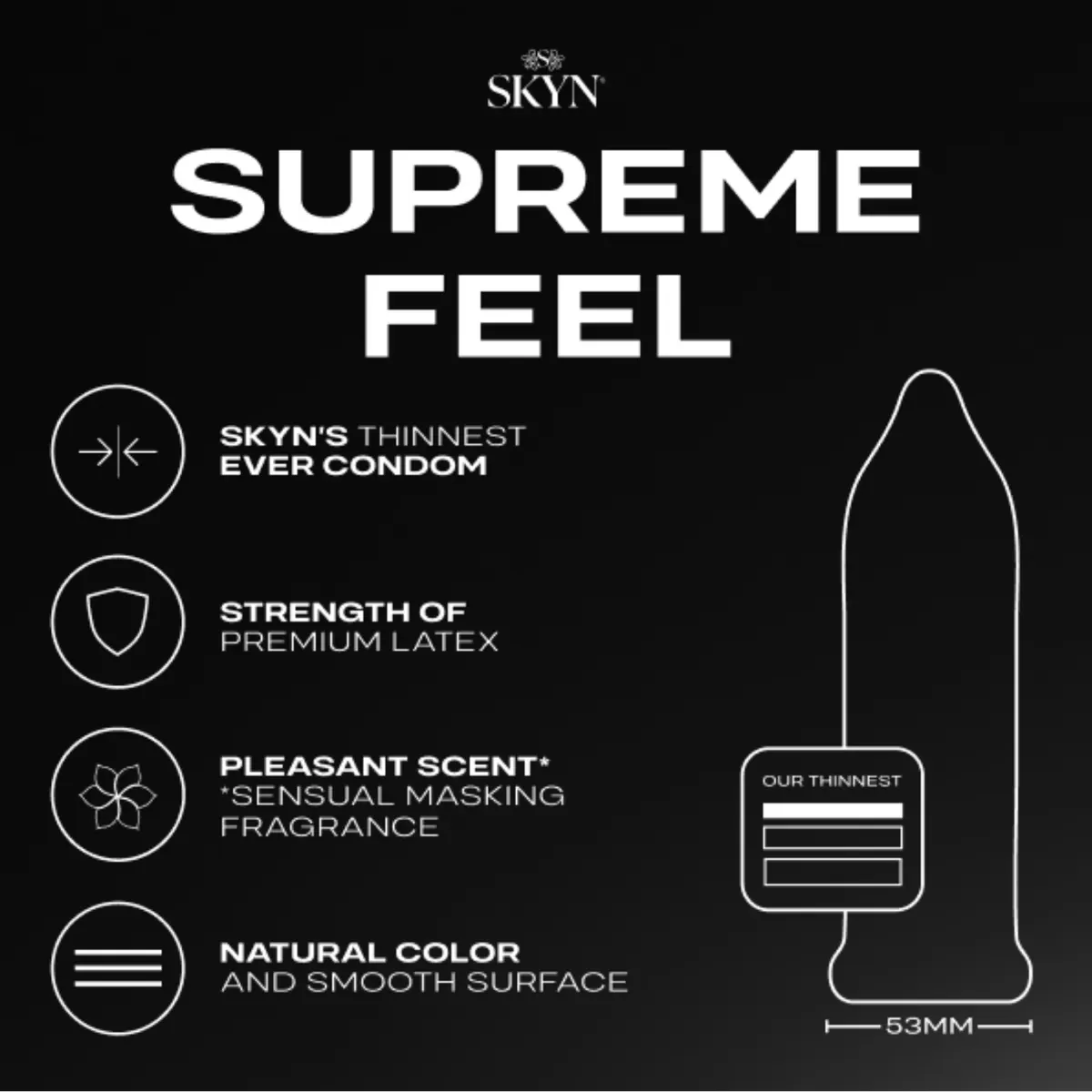 SKYN Supreme Feel Condoms - 10 Pack, view 2