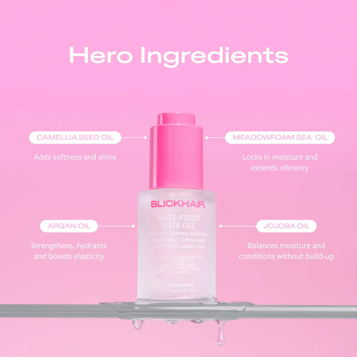 SLICKHAIR Anti-Frizz Hair Oil 30ml, view 5