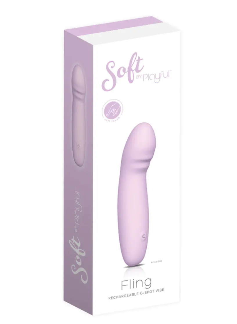 Soft by Playful Fling Rechargeable G-Spot Vibrator, view 4