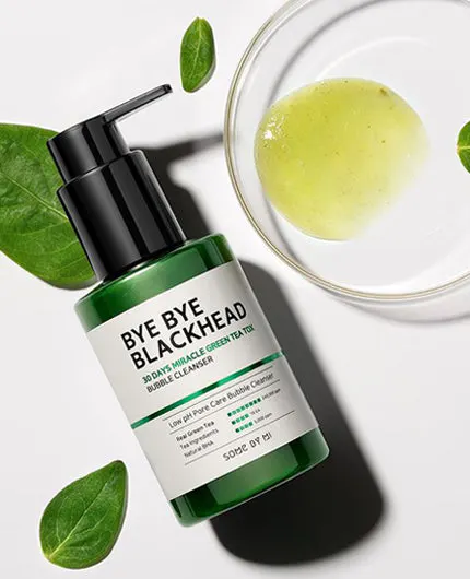 Some By Mi Miracle Bye Bye 30 Days Blackhead Miracle Green Tea Tox Bubble Cleanser 120g, view 3