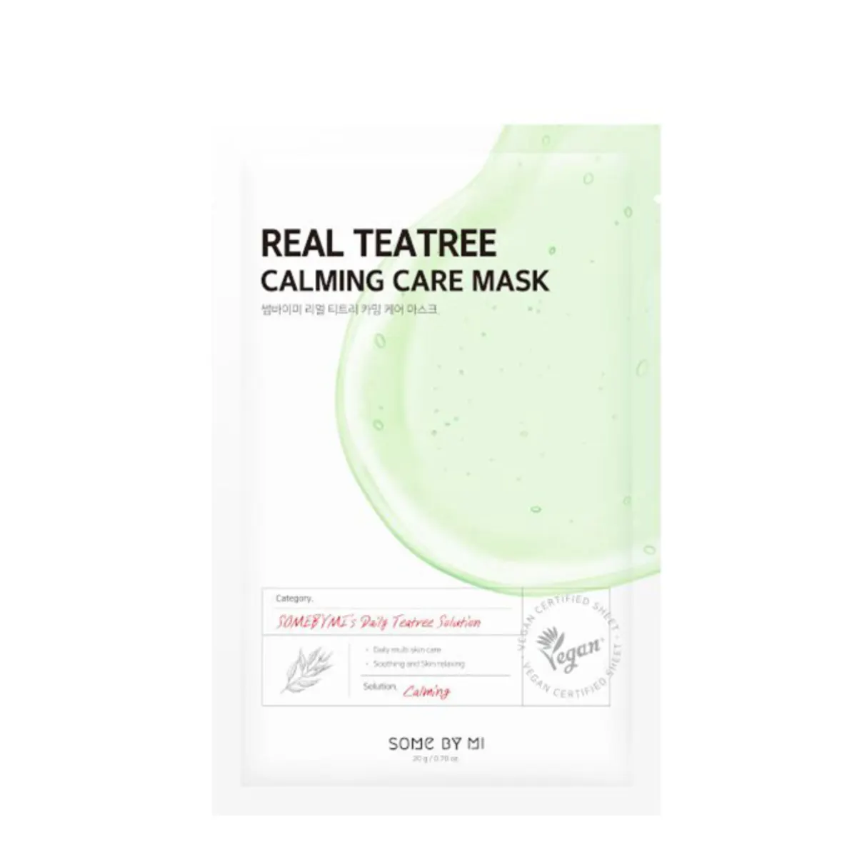 Some By Mi Real Care Mask Real Teatree Calming Care Mask
