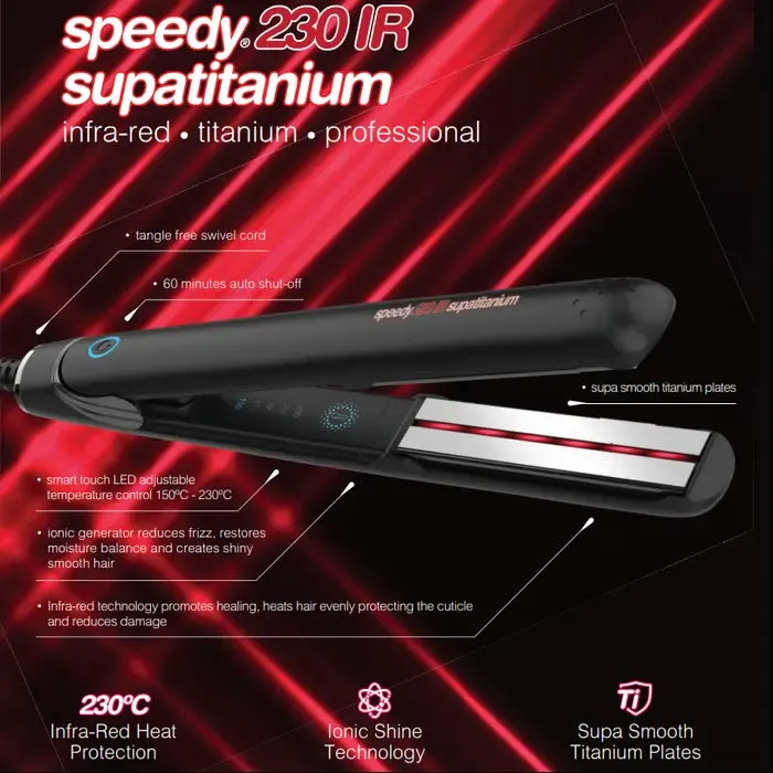 Speedy 230-IR Supatitanium Infar-Red Hair Straightener, view 4