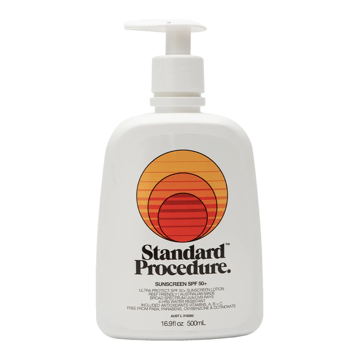 Standard Procedure SPF50+ Sunscreen 500ml