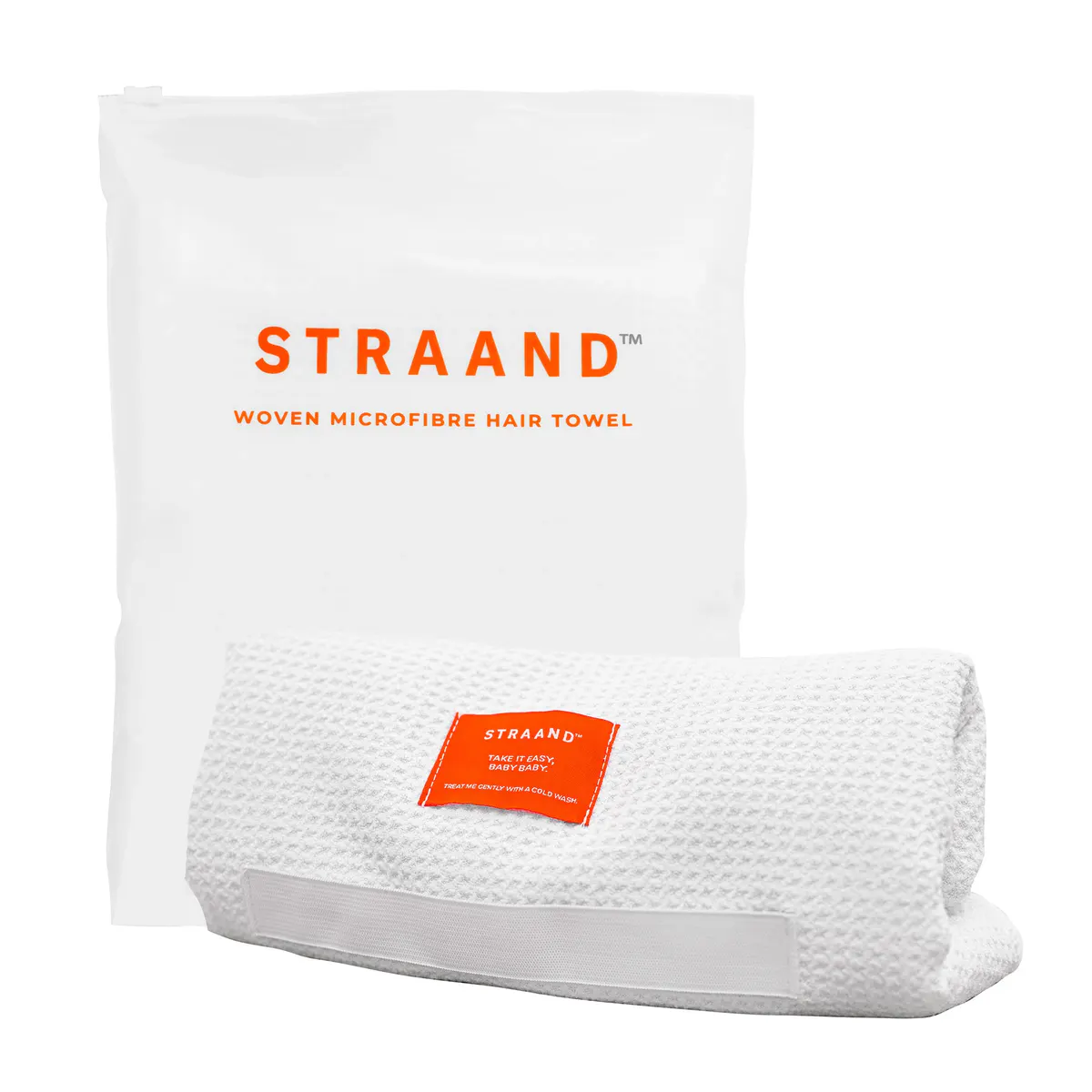 STRAAND Woven Microfibre Hair Towel, view 5