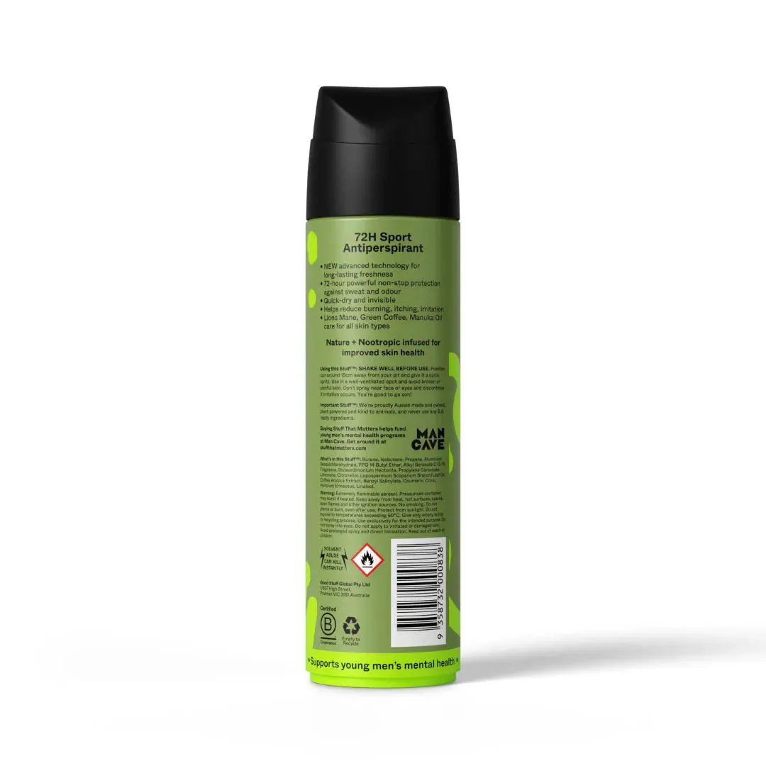 Stuff That Matters Antiperspirant Aerosol - Sport 130g, view 3