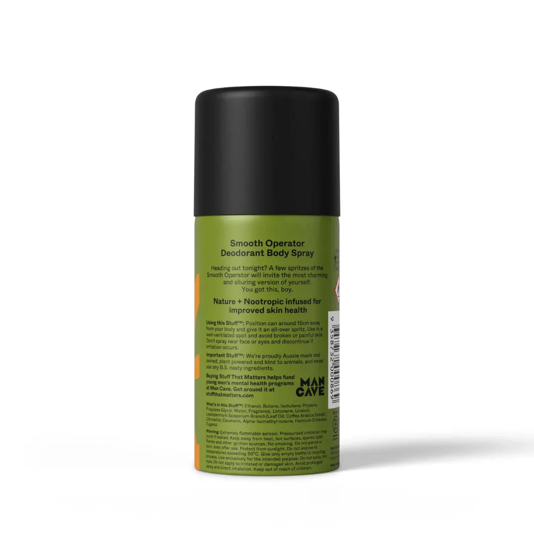 Stuff That Matters Deodorant Body Spray - Smooth Operator 100g, view 2