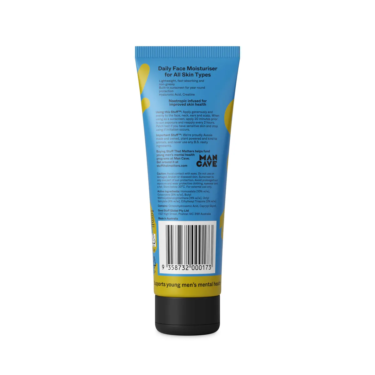 Stuff That Matters Men's Face Moisturiser - Lightweight SPF50+ 70ml, view 3