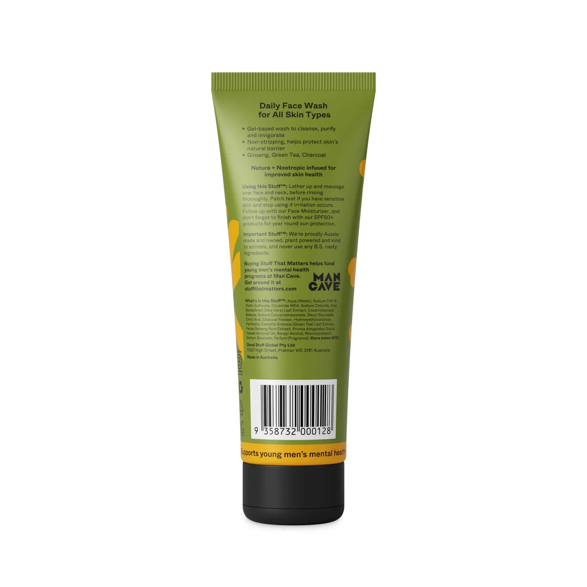 Stuff That Matters Men's Face Wash - Purifying & Energising 125ml, view 2