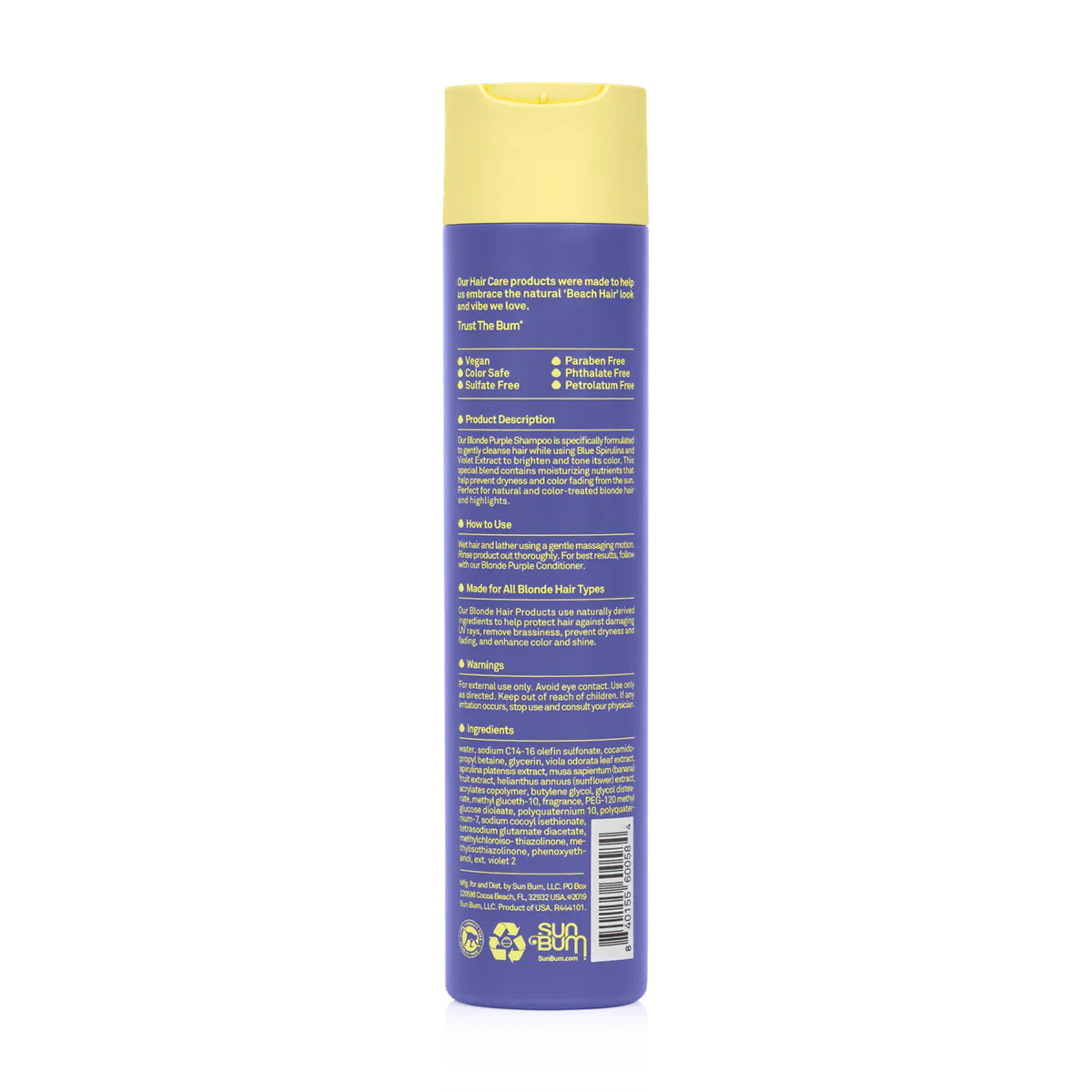 Sun Bum Blonde Purple Shampoo 295ml, view 2