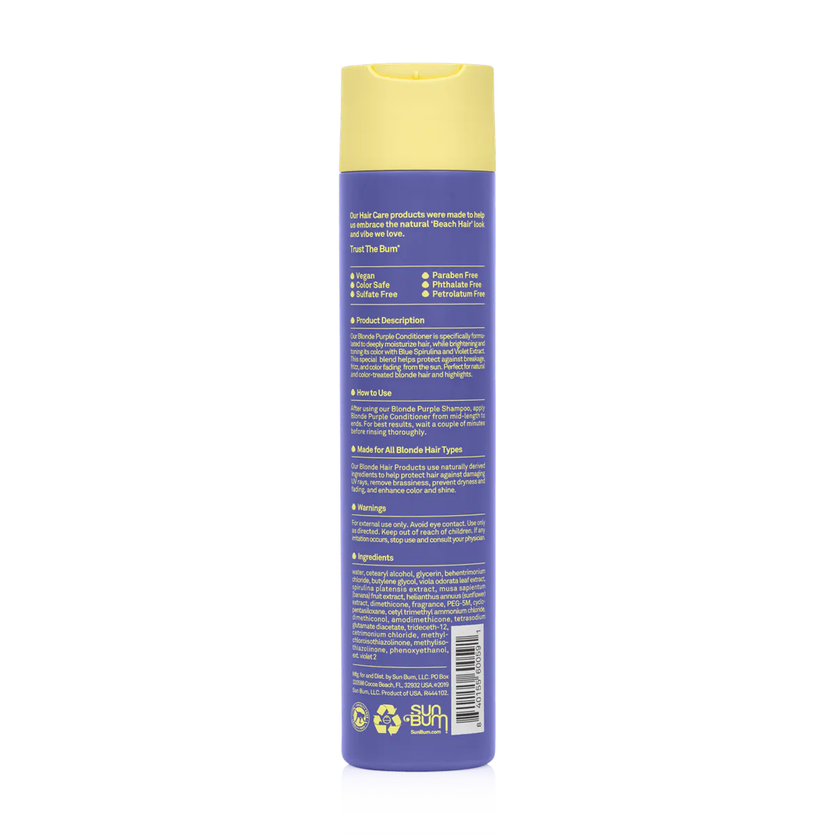 Sun Bum Blonde Purple Conditioner 295ml, view 2