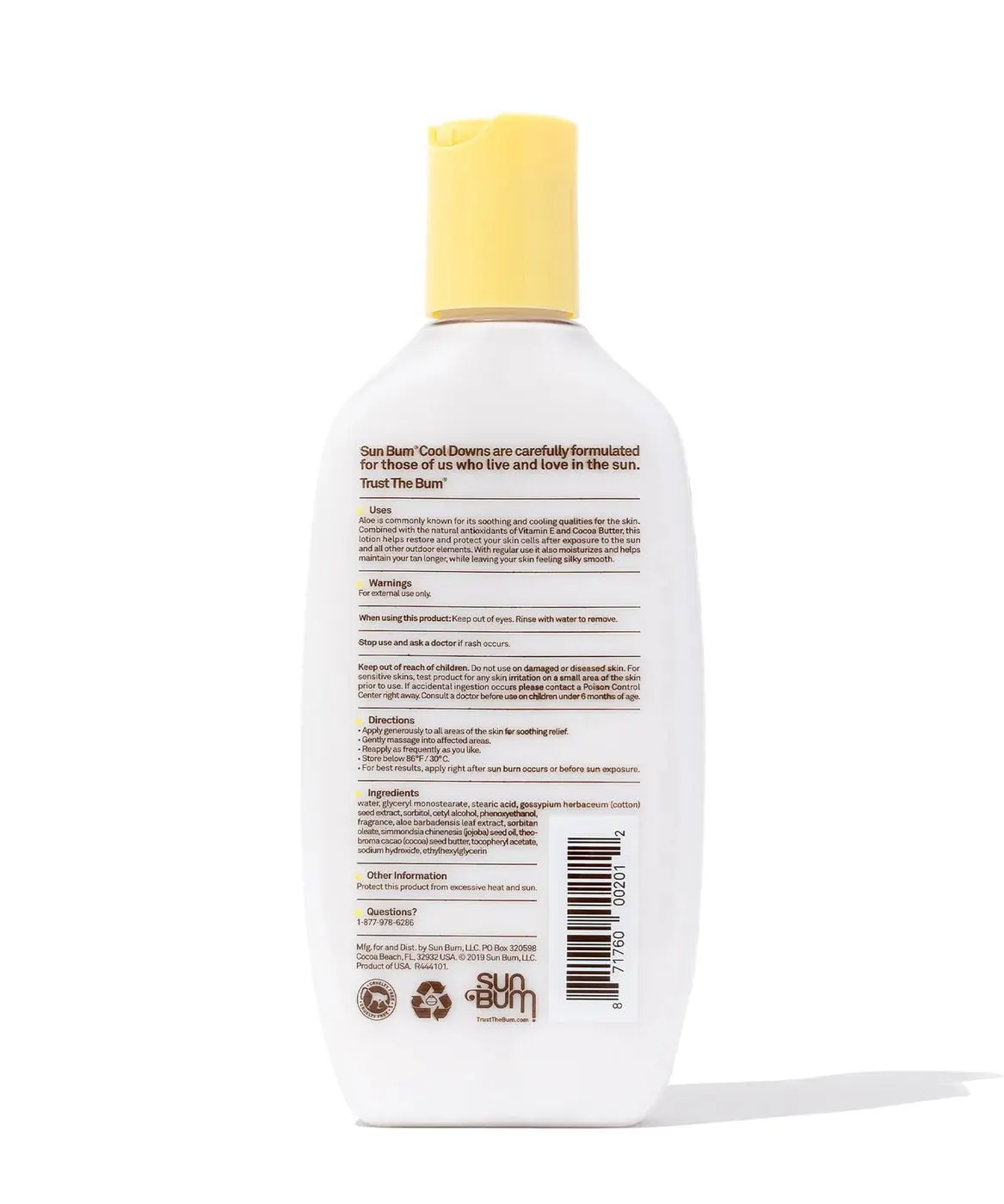 Sun Bum After Sun Cool Down Lotion 237ml, view 2