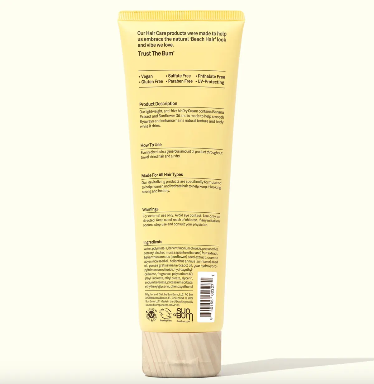 Sun Bum Revitalizing Air Dry Styling Cream 177ml, view 5