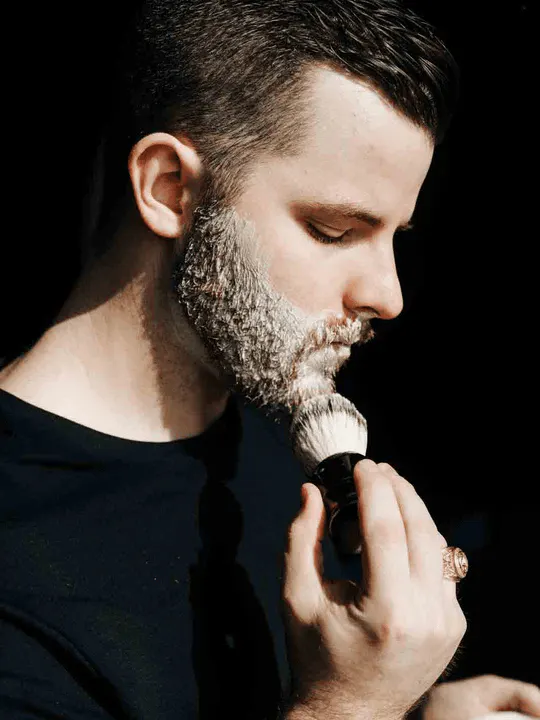 Supply Silvertip Synthetic Shave Brush - Matte Black, view 3