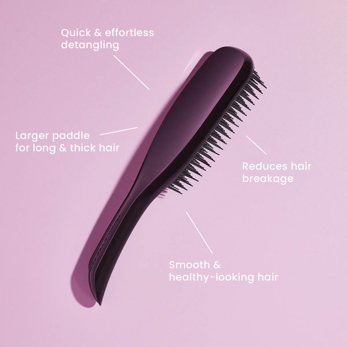 Tangle Teezer Large Wet Detangler - Black Gloss, view 5