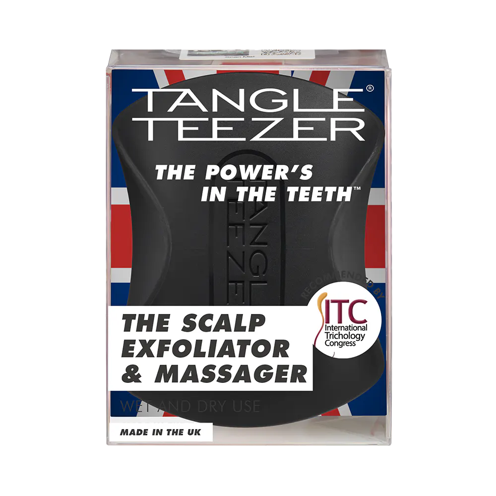 Tangle Teezer Scalp Exfoliator & Massager Onyx Black, view 3