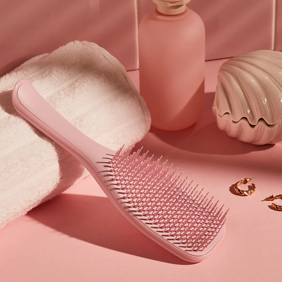 Tangle Teezer The Wet Detangler Hairbrush Millennial Pink, view 4