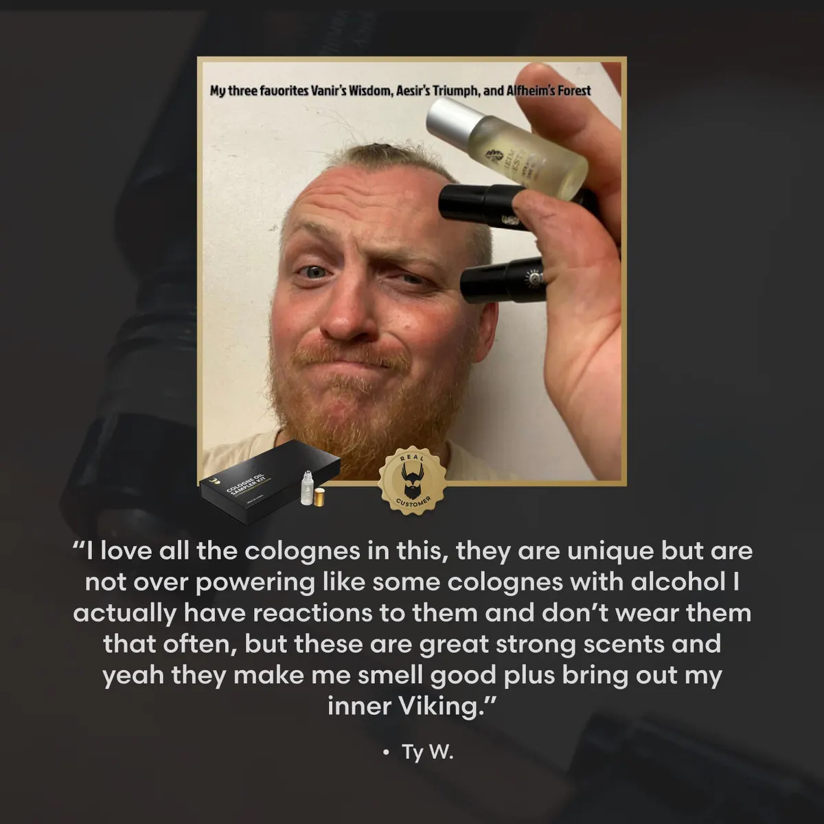 The Beard Struggle Cologne Oil Sampler Kit, view 5