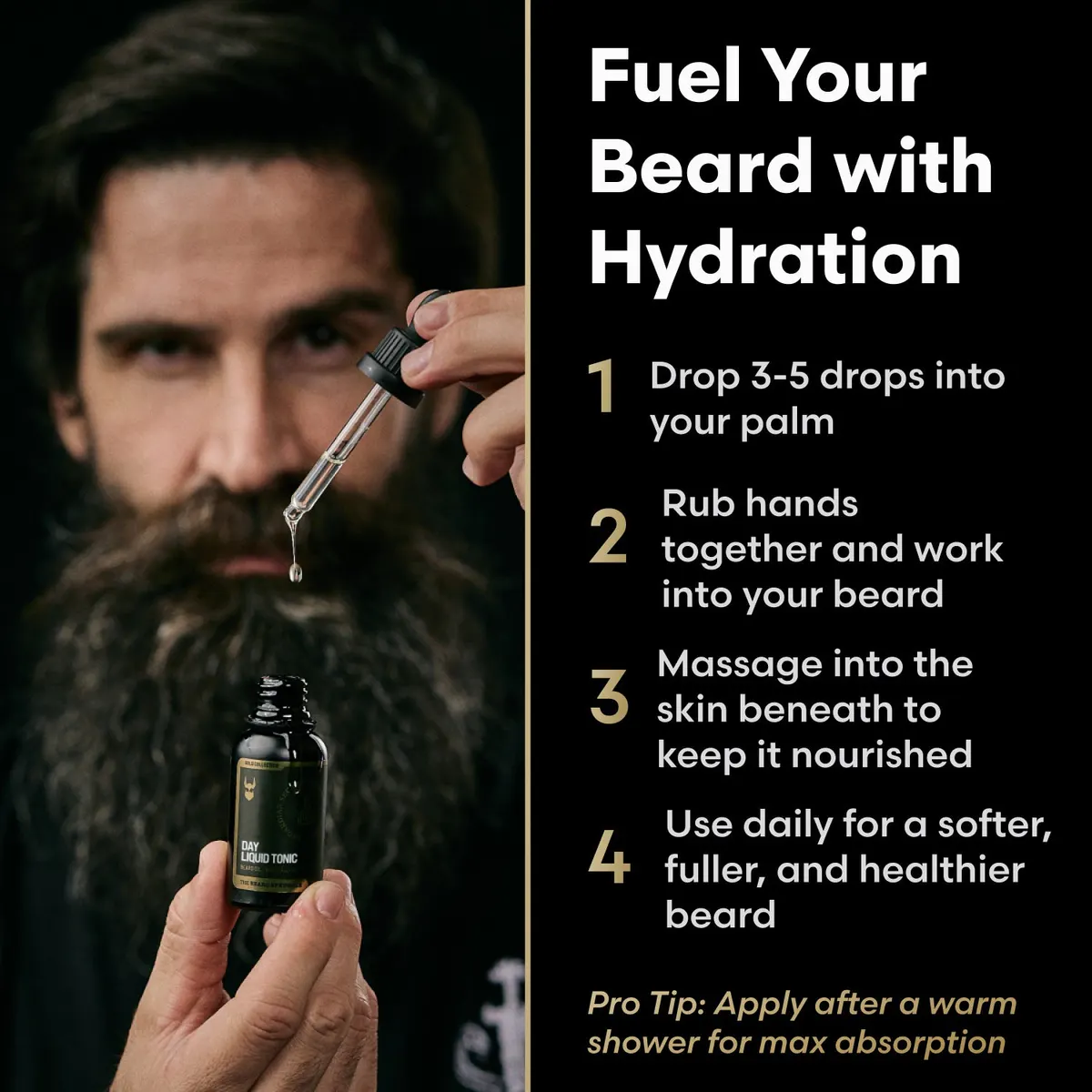 The Beard Struggle Day Liquid Tonic Beard Oil Platinum Collection 30ml, view 4