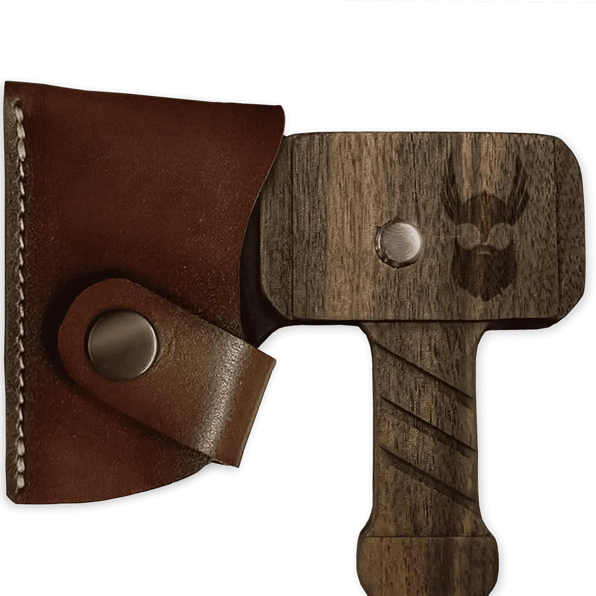 The Beard Struggle Mjolnir Comb Limited Edition with Leather Sheat, view 3