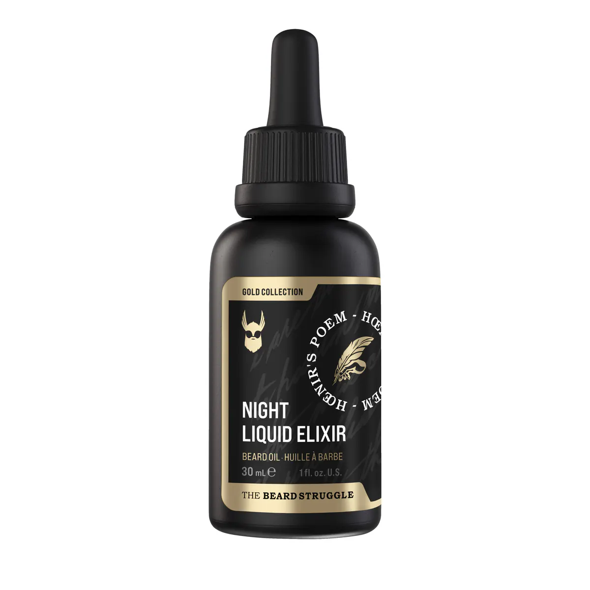 The Beard Struggle Night Liquid Elixir Beard Oil Gold Collection 30ml, view 3