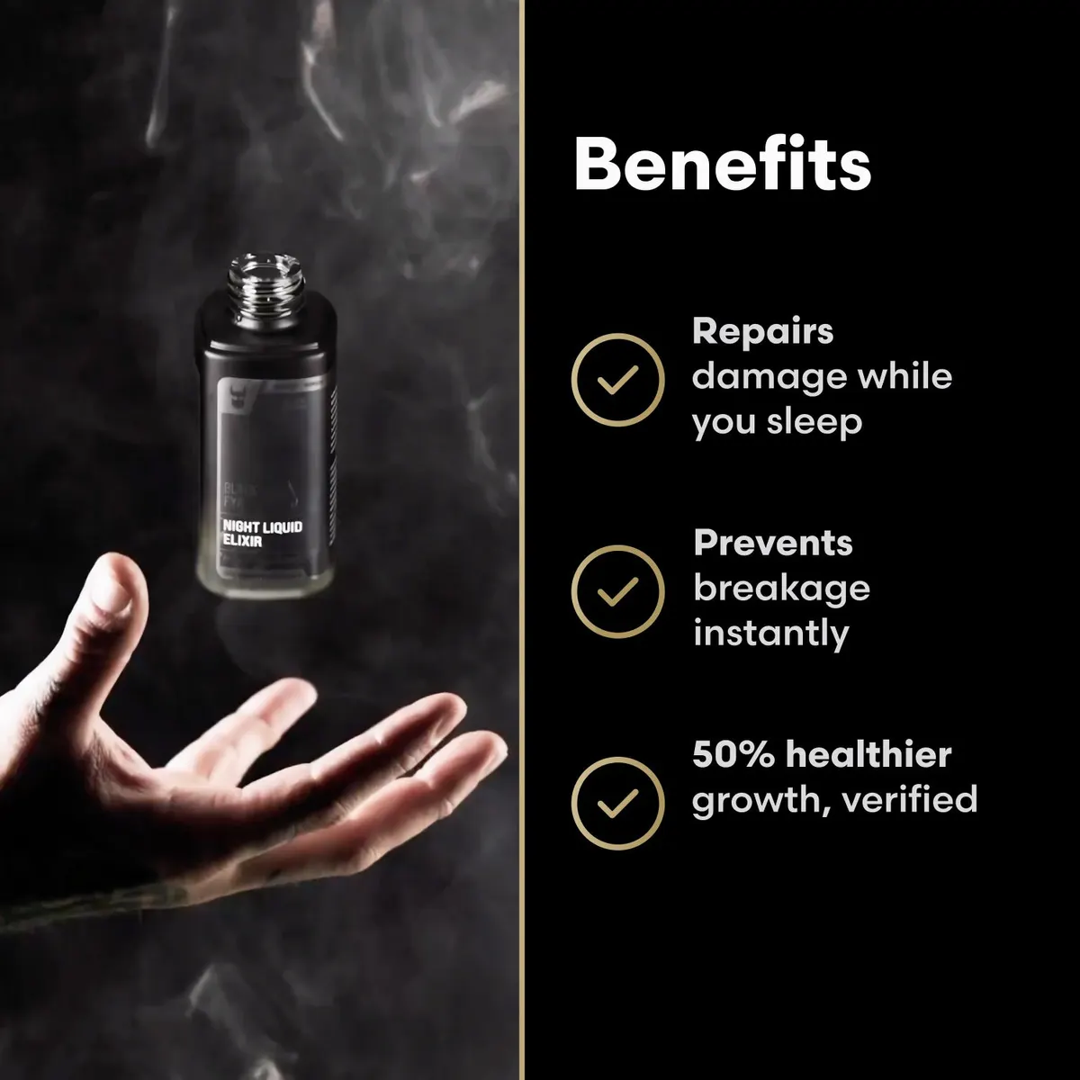 The Beard Struggle Night Liquid Elixir Beard Oil Silver Collection 30ml, view 4