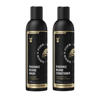 The Beard Struggle Radiance Beard Bundle Gold Collection