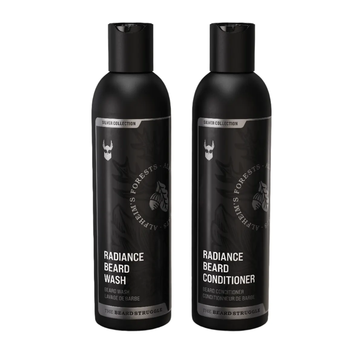 The Beard Struggle Radiance Beard Bundle Silver Collection