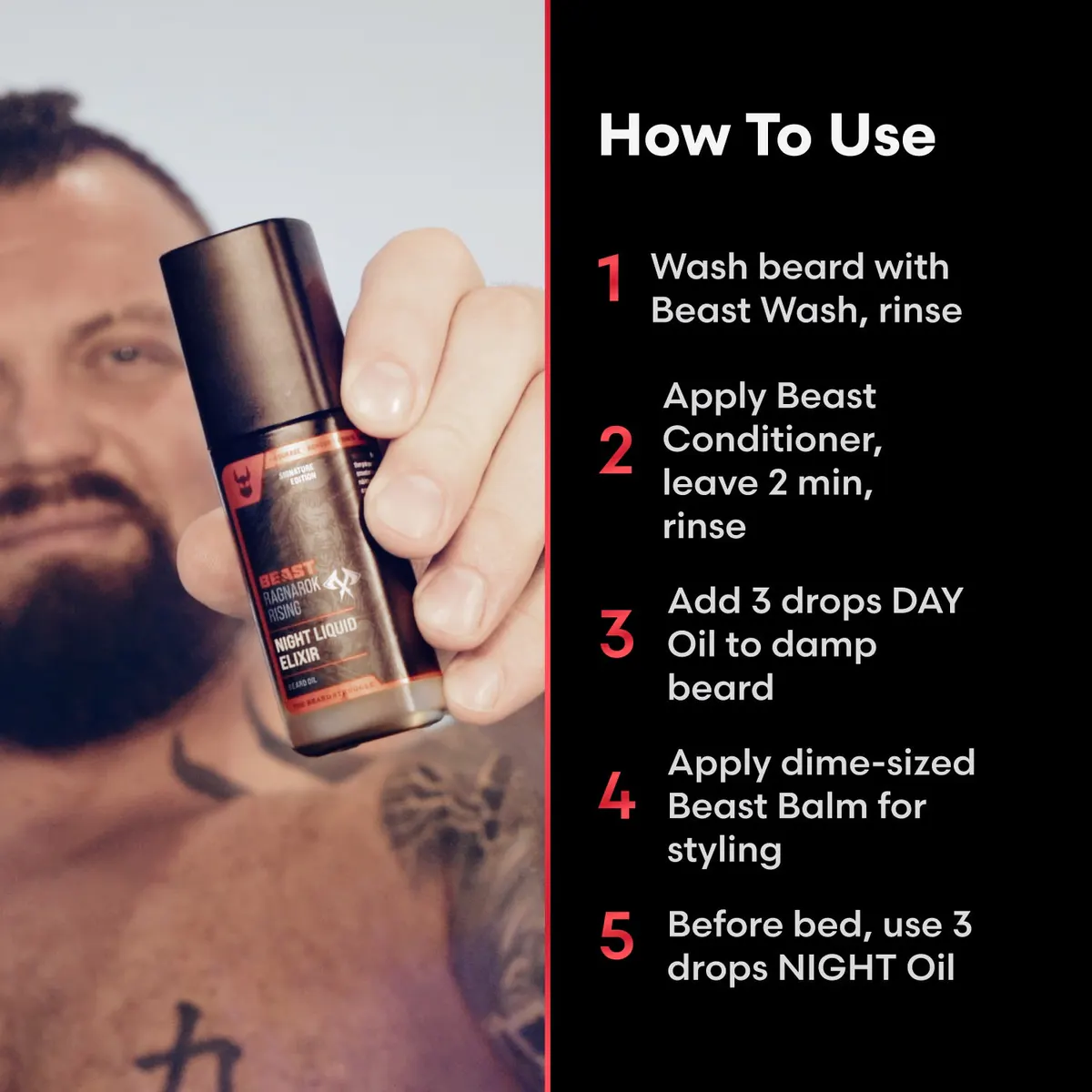 The Beard Struggle The Beast Beard Kit Ragnarok Rising Bundle, view 7