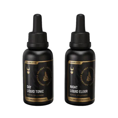 The Beard Struggle Tonic + Elixir Beard Oil Bundle Gold Collection
