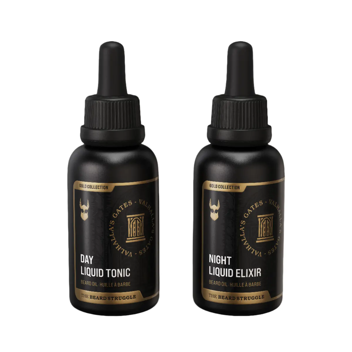 The Beard Struggle Tonic + Elixir Beard Oil Bundle Gold Collection, view 2