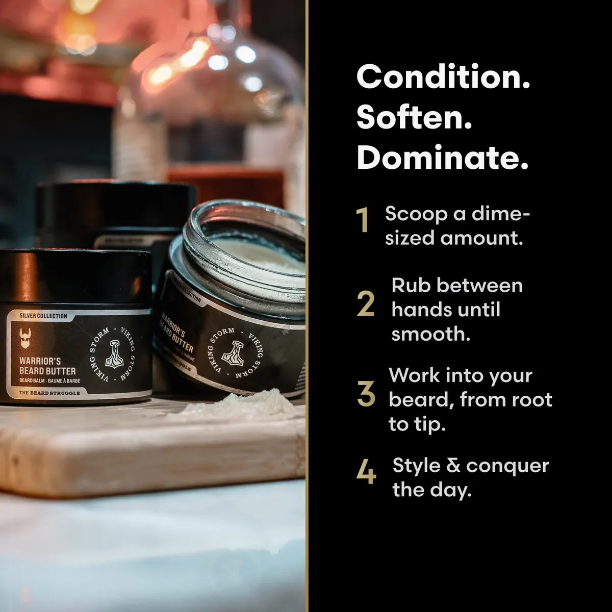 The Beard Struggle Warrior's Beard Butter Gold Collection 50g, view 4