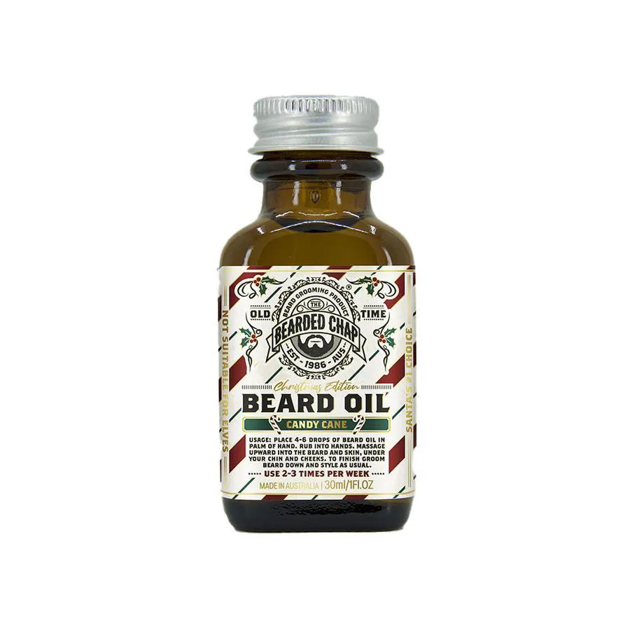 The Bearded Chap Christmas Edition - Candy Cane Beard Oil 30ml