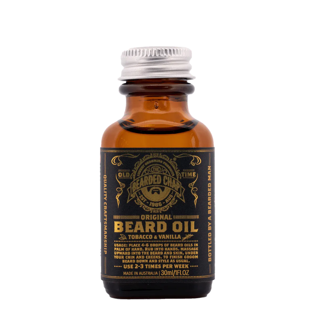 The Bearded Chap Tobacco & Vanilla Beard Oil 30ml