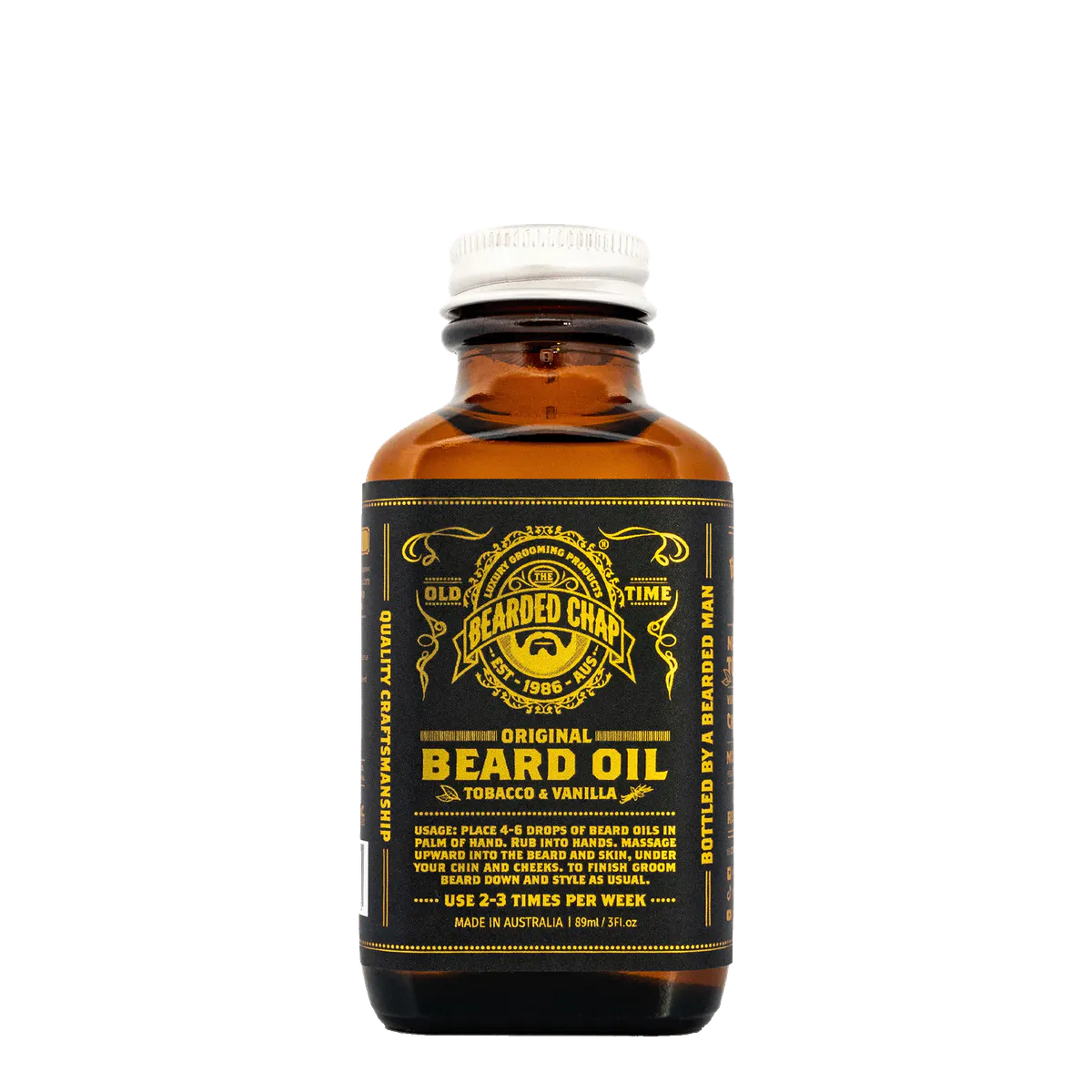 The Bearded Chap Tobacco & Vanilla Beard Oil 89ml