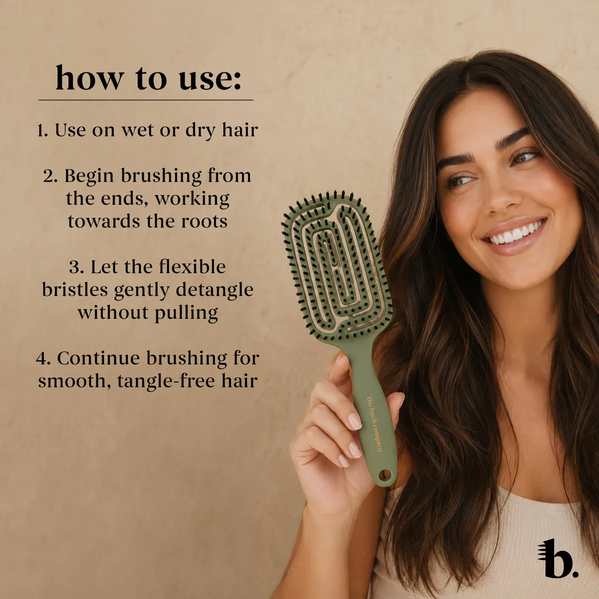 the brush company the detangler, view 5